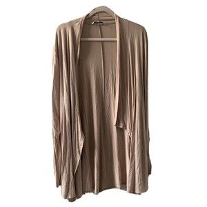 BKE Buckle Womens Size XL Beige Open Front Duster Cardigan